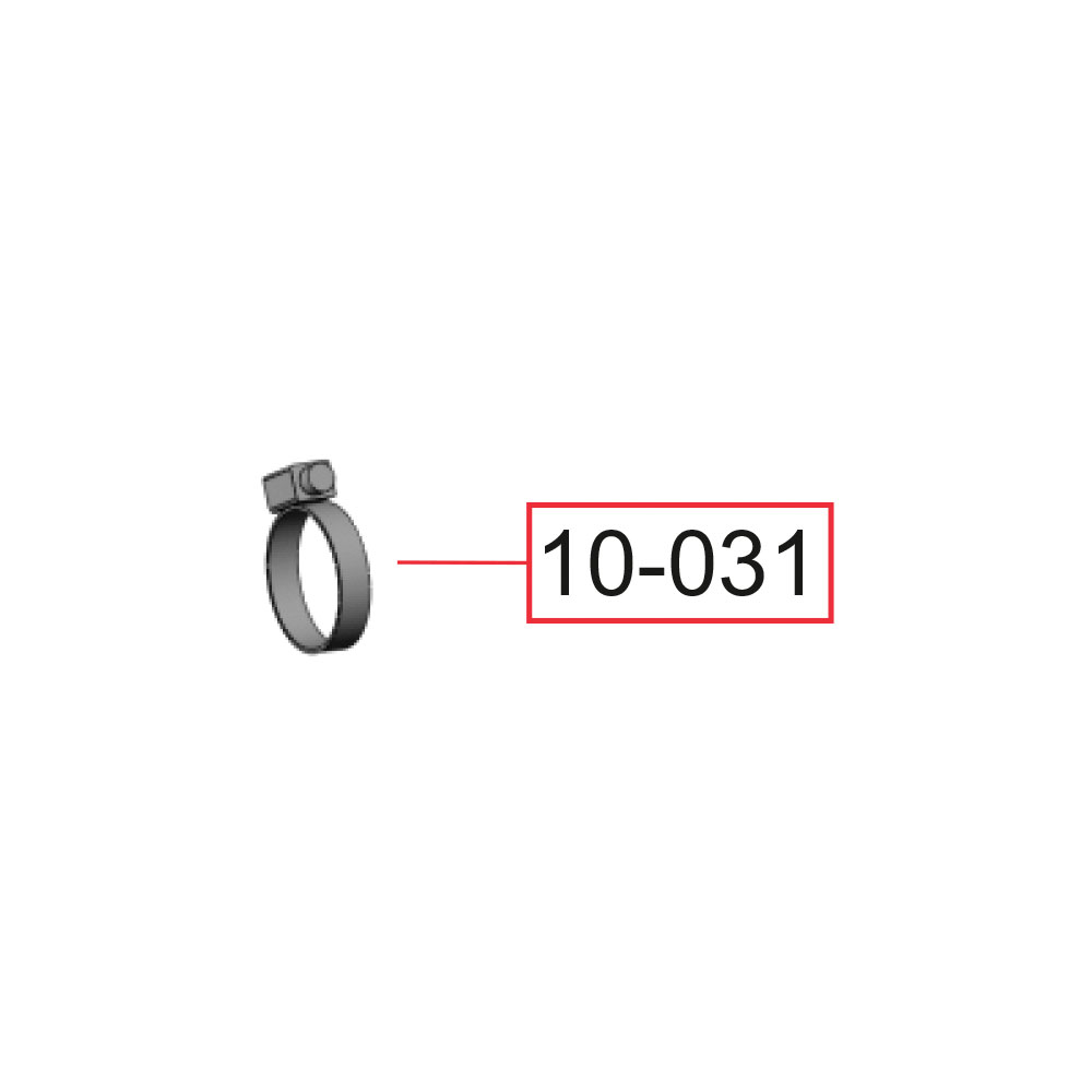 Хомут червячный 25-40мм/9мм/W2 (10-031) для медицинской мебели ТПК «Виталия»