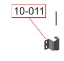 Пластина петли для моб.асп МАСП 010.002.001.001 (10-011) для медицинской мебели ТПК «Виталия»