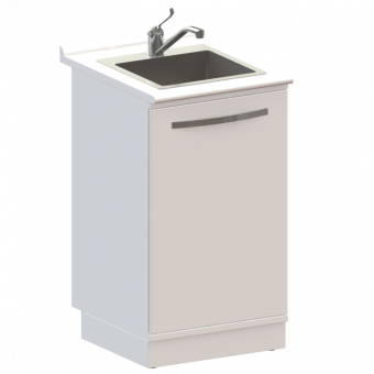 Тумба медицинская М1 на подиуме ЛЮКС(500х500х880)  купить